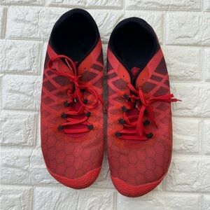 Merrell Women's Gray red Vapor Glove 3 Barefoot Turbulence J09677 Sz 15